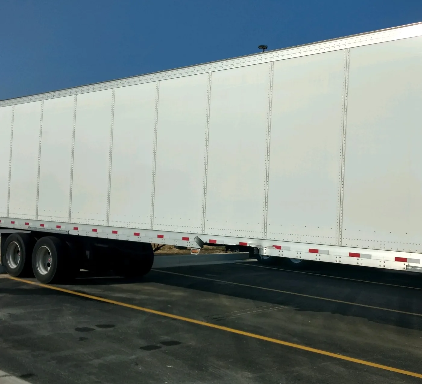 Side view of a trailer